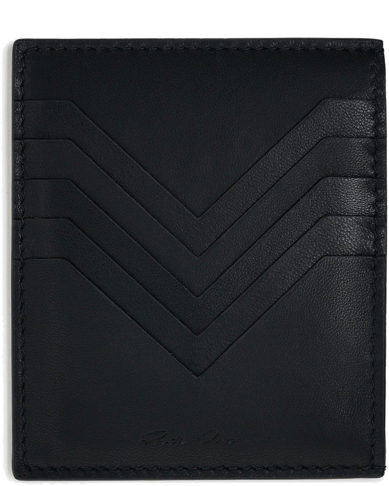 Pirarucu Leather Square CC Holder In Black Rick owens – Гарантія оригінальності