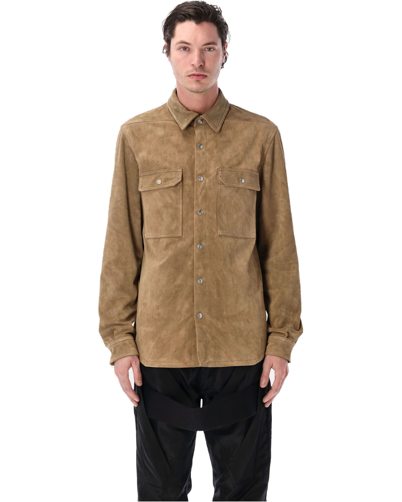 Sumi Brown Suede Outershirt Rick owens оригінал – Купити в Україні
