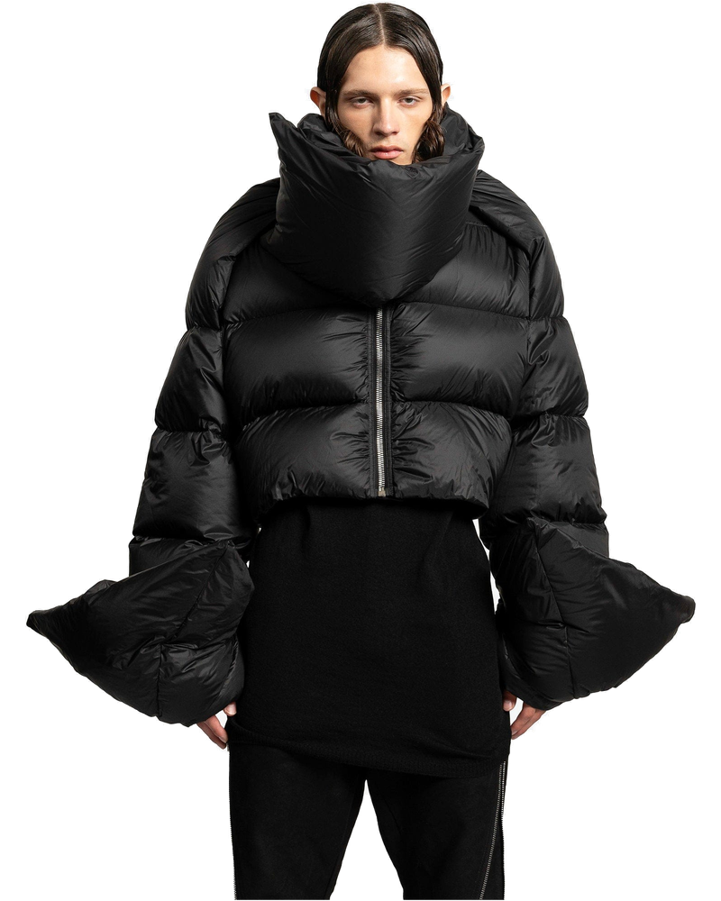 Babel Mountain Duvet Cropped Jacket In Black Rick owens – Гарантія оригінальності