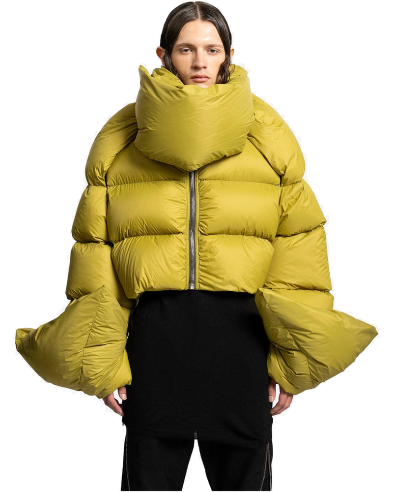 Оригінальна Babel Mountain Duvet Cropped Jacket In Acid Rick owens