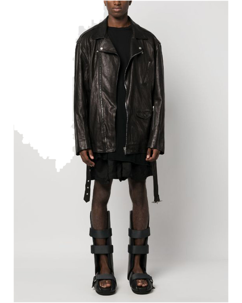 Оригінальна Black Luke Stooges Leather Jacket Rick owens