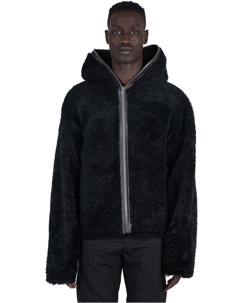 Оригінальна Shearling Sealed Windbreaker In Black Rick owens
