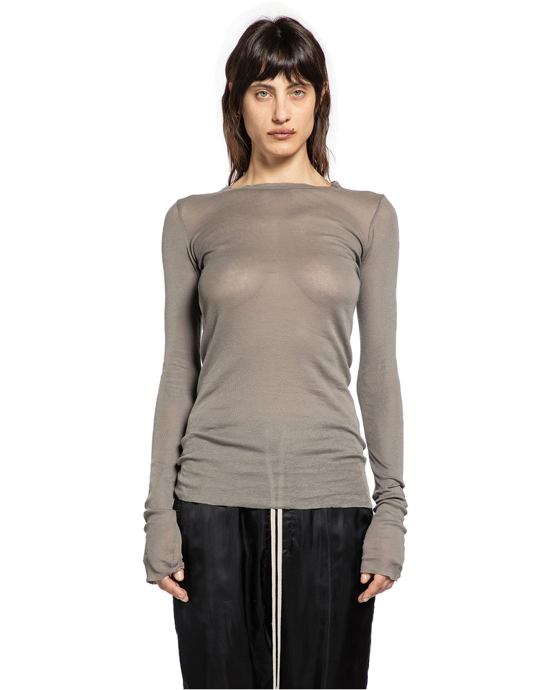 Temple Rib Ls Tee In Mini Rib Jersey Rick owens – Гарантія оригінальності
