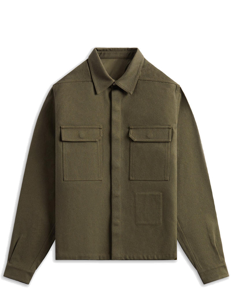 Camicia Cropped Outershirt Olive Drab Rick owens оригінал – Купити в Україні