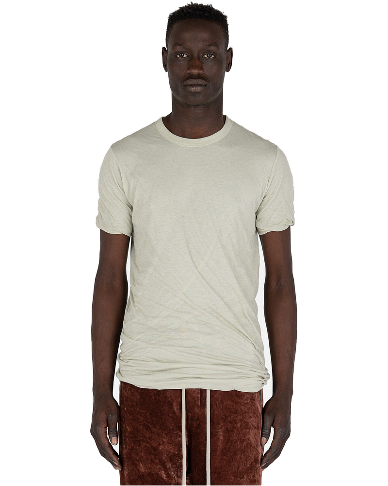 Double Shortsleeve T-Shirt In Pearl Rick owens – Гарантія оригінальності