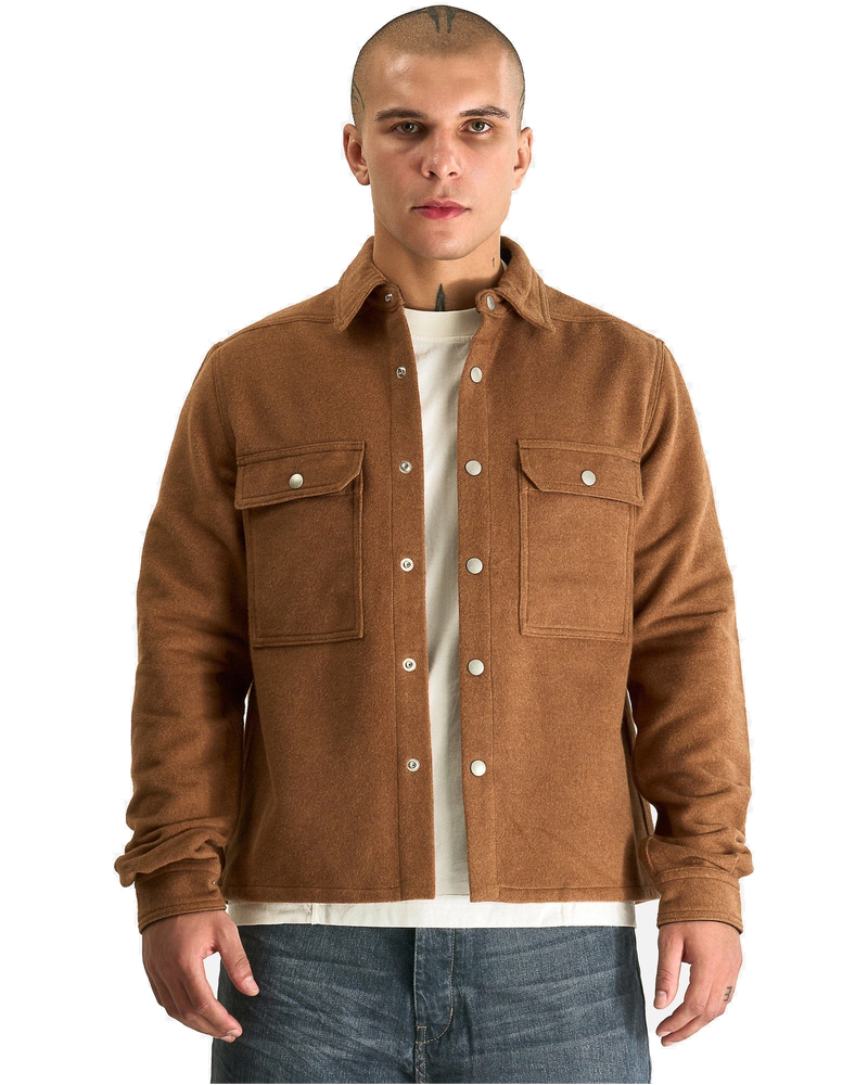 Оригінальна Cropped Outershirt In Rust Rick owens
