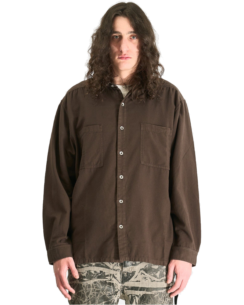 Jumbo Outershirt In Dark Dust Rick owens – Гарантія оригінальності