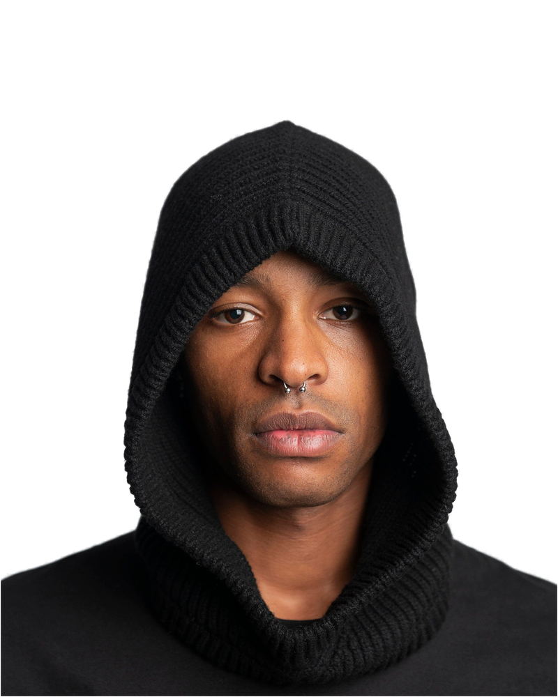 Knit Hood In Black Rick owens – Гарантія оригінальності