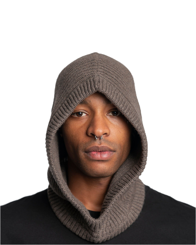 Knit Hood In Dust Rick owens – Гарантія оригінальності