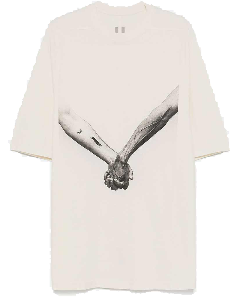 Оригінальна Natural Jumbo Ss T-Shirt Rick owens