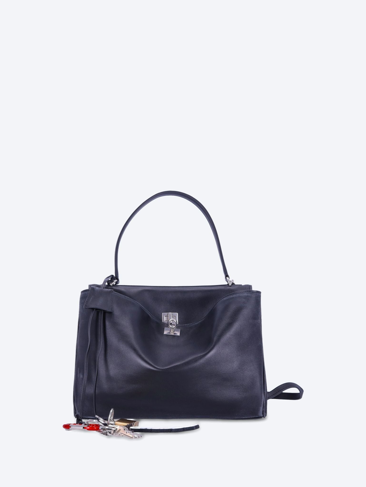 Rodeo Medium Handbag Used Effect With One Charm Balenciaga оригінал – Купити в Україні – боковий вид