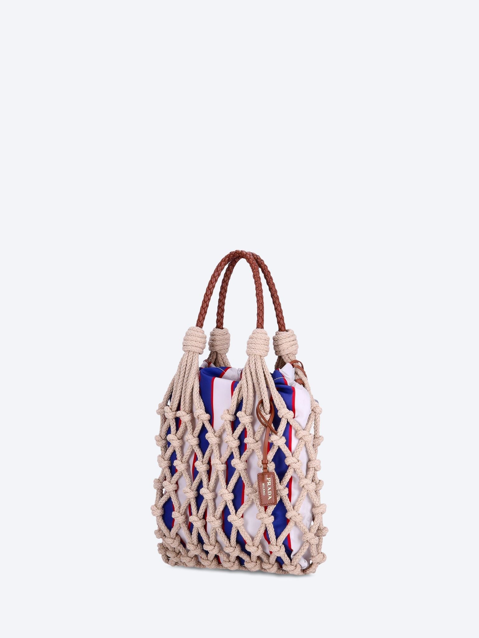 Оригінальна Rope Fabric Handbag Prada – вид ззаду