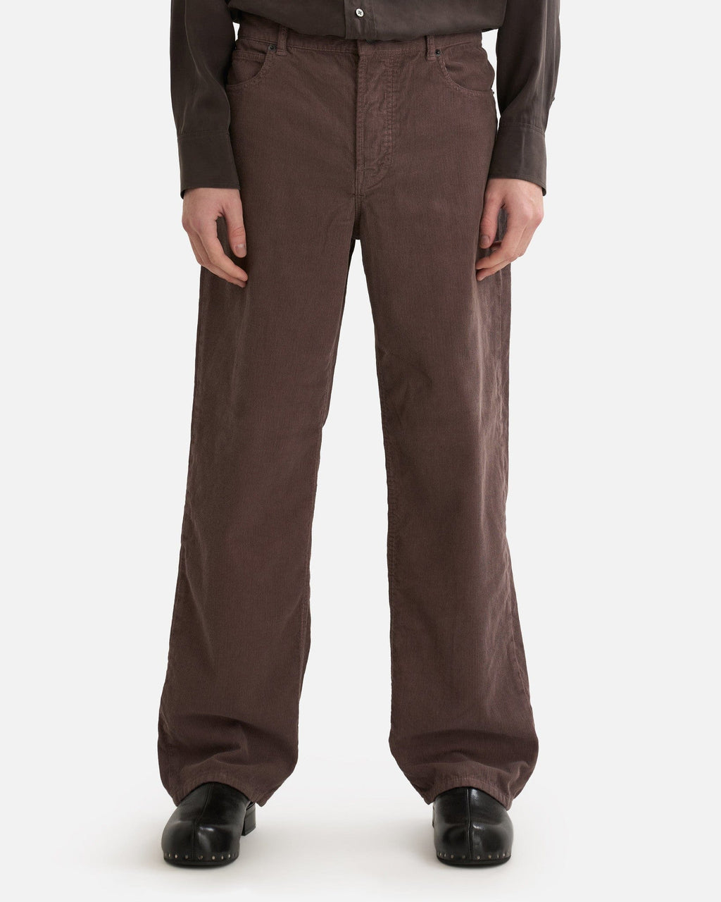 Оригінальна Rossen Pant In Mud The row – боковий вид