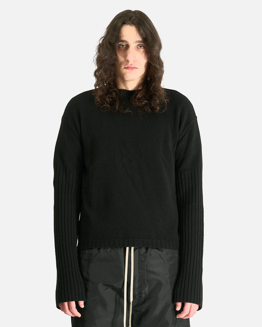 Оригінальна Round Neck In Black Rick owens – боковий вид