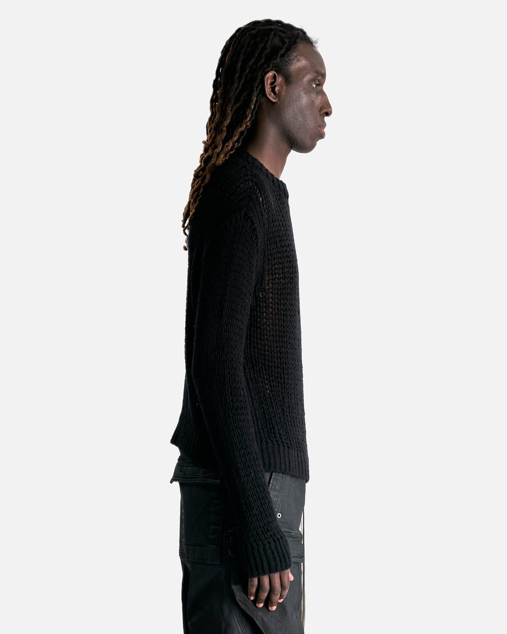 Оригінальна Round Neck In Black Rick owens – вид ззаду