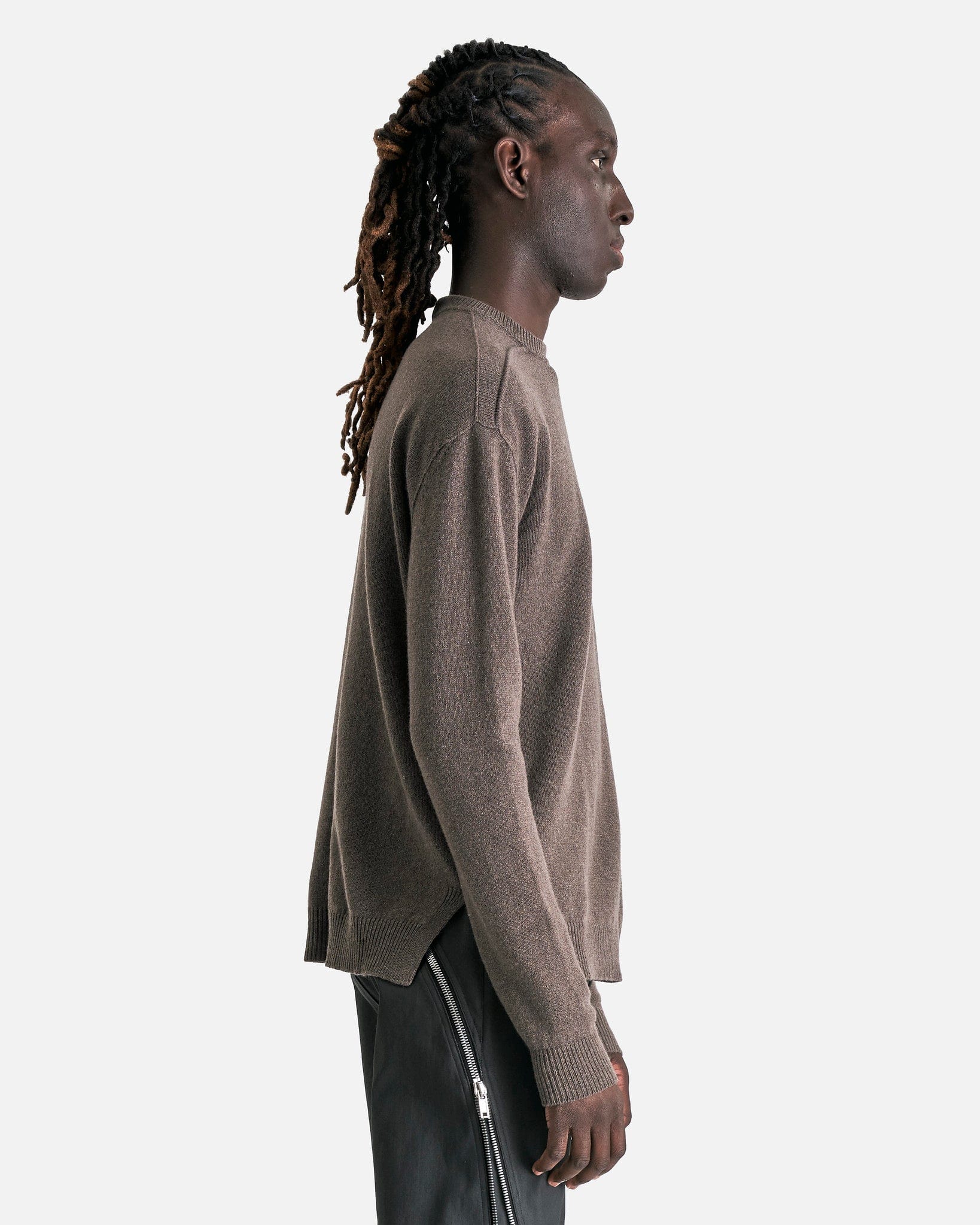 Round Neck In Dust Rick owens – Гарантія оригінальності – вид ззаду