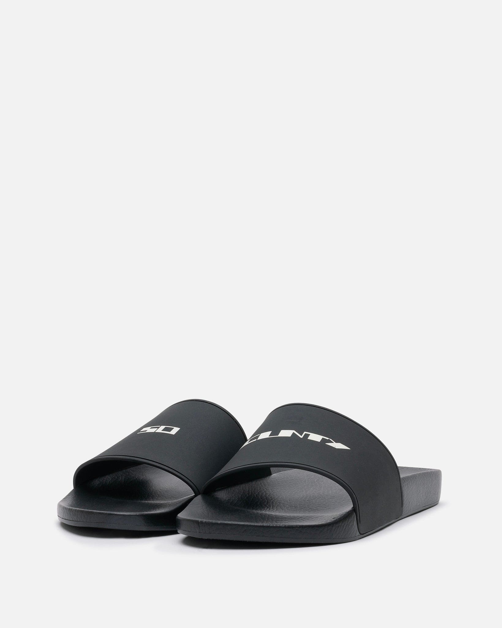 Оригінальна Rubber Slides In Black Rick owens – вид ззаду