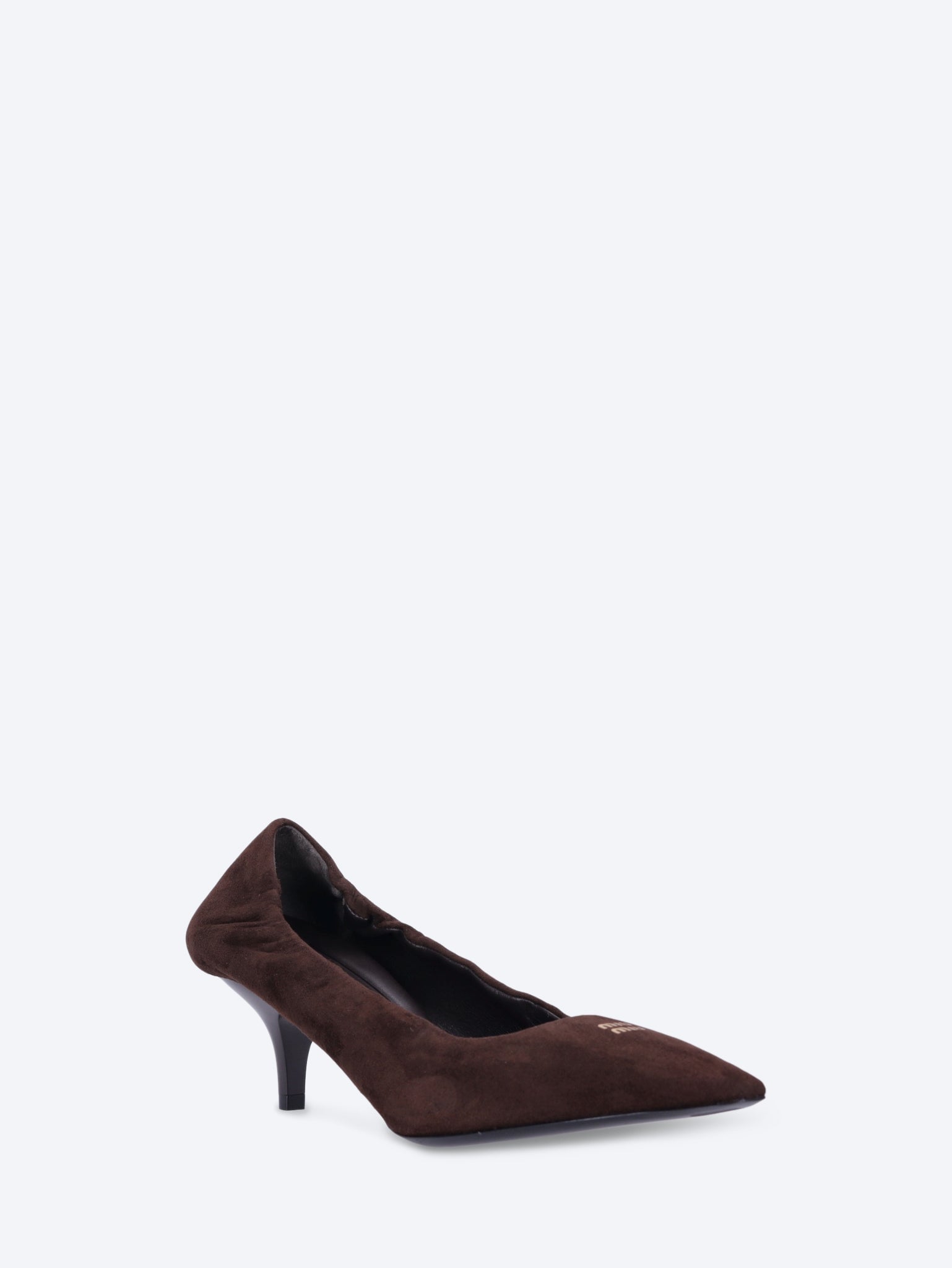 Ruches Suede Pumps Shoes Miu miu – Гарантія оригінальності – вид ззаду