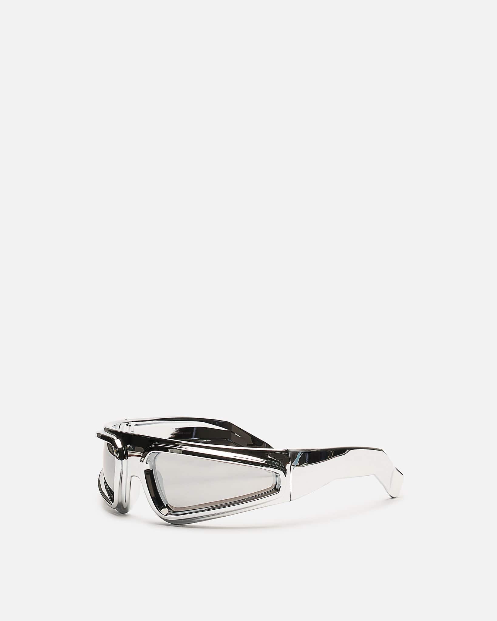 Оригінальна Ryder Sunglasses In Silver Rick owens – вид ззаду
