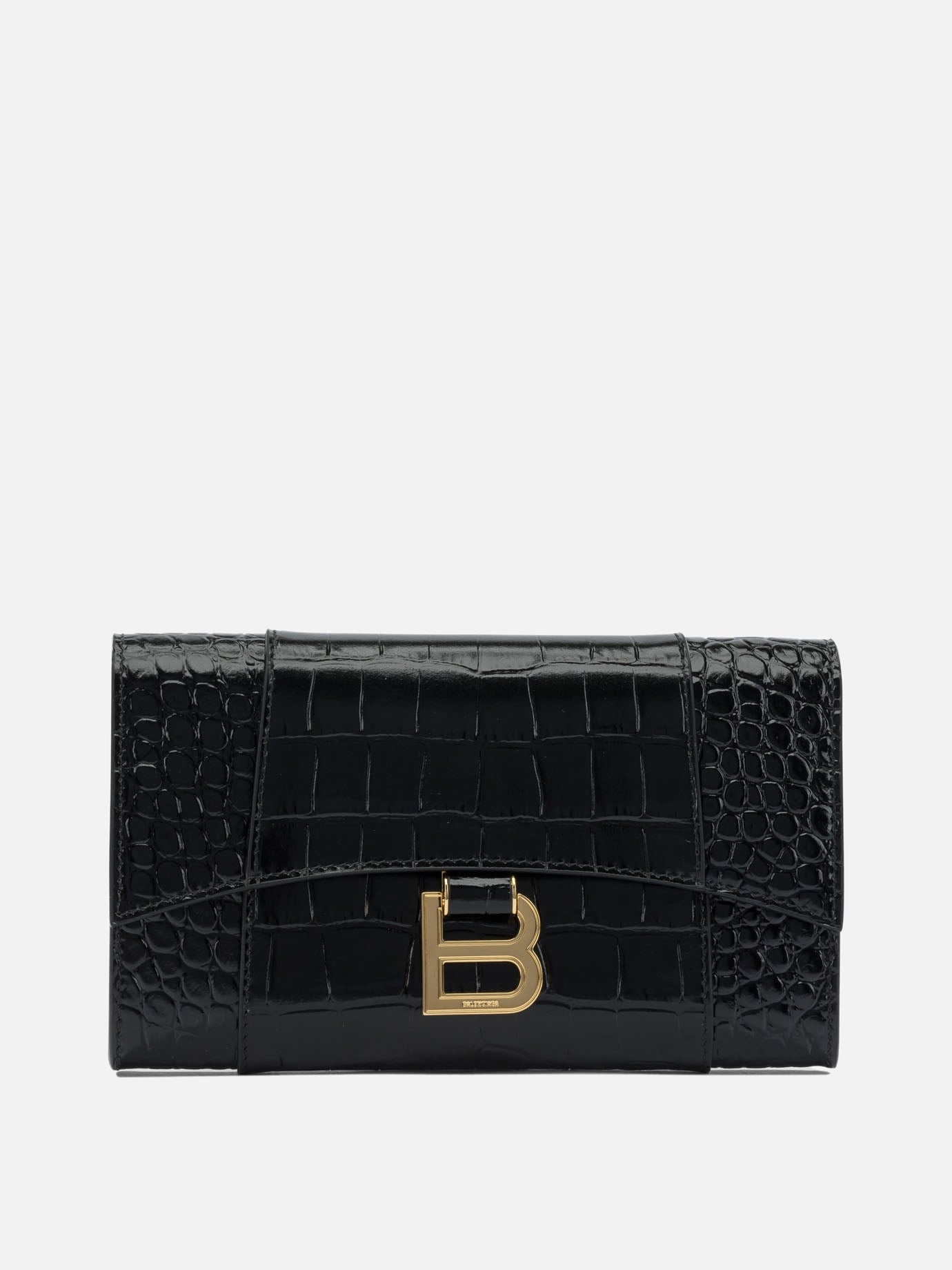 Hourglass Clutch Bag Balenciaga оригінал – Купити в Україні – боковий вид