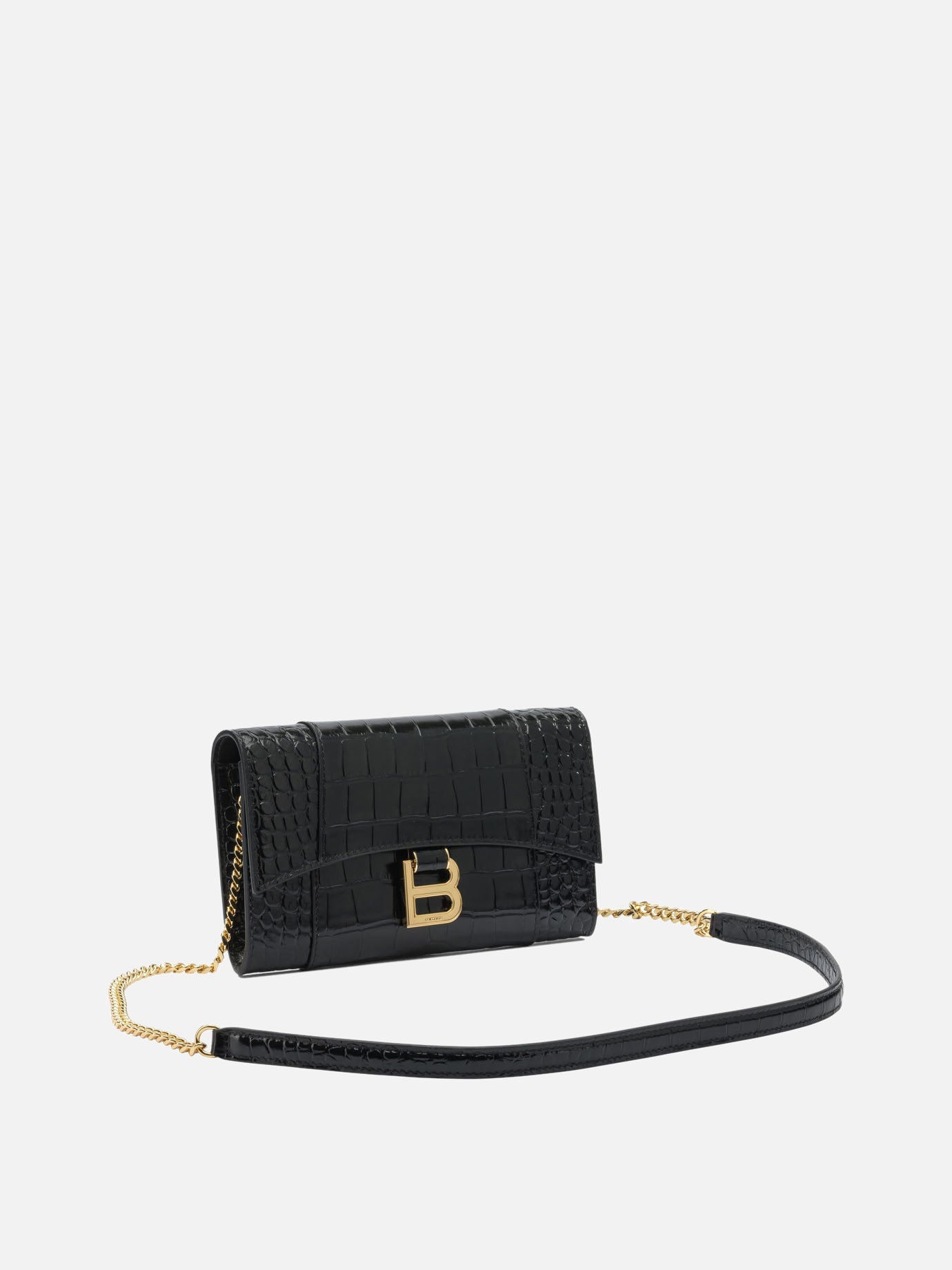 Hourglass Clutch Bag Balenciaga оригінал – Купити в Україні – вид ззаду