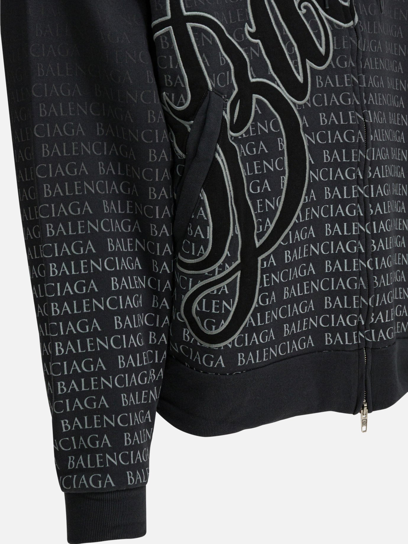 Big B Hoodie Balenciaga – Гарантія оригінальності – збільшений вид - BALENCIAGA