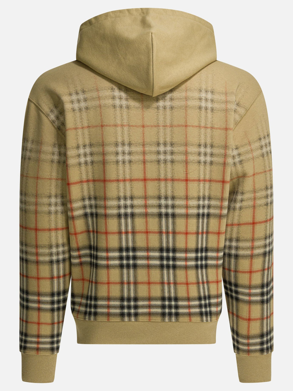 Оригінальна Check Zipper Sweatshirt Burberry – вид ззаду