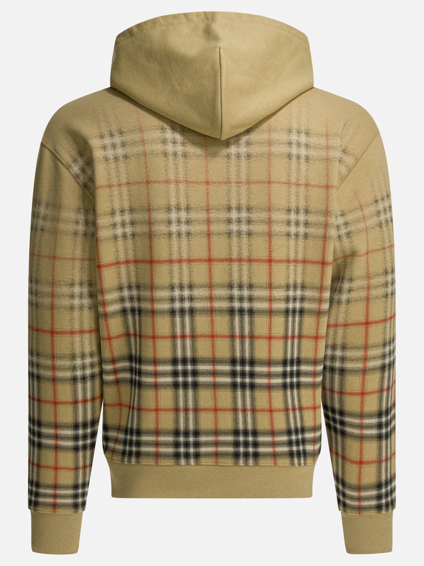 Оригінальна Check Zipper Sweatshirt Burberry – вид ззаду