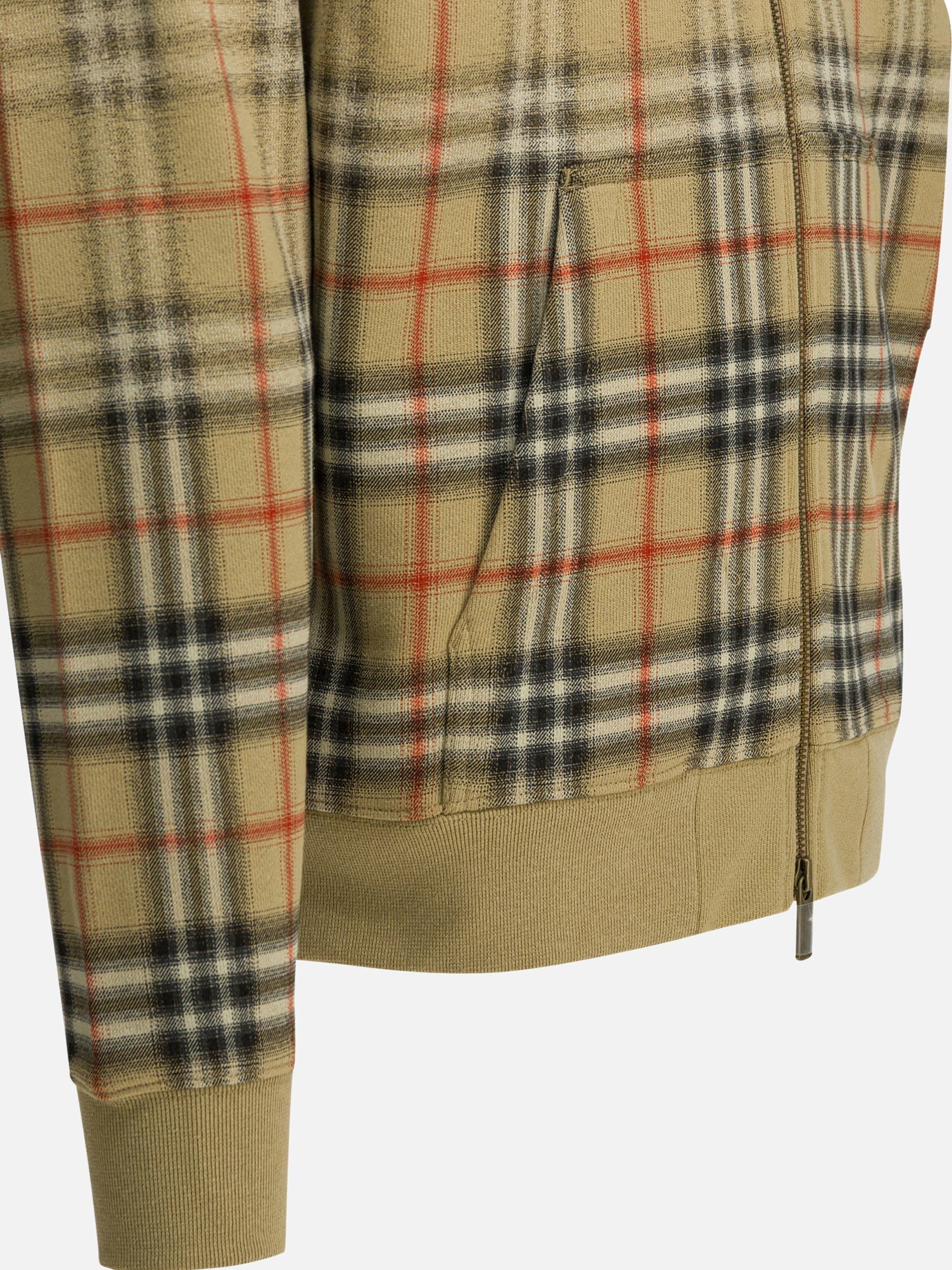 Оригінальна Check Zipper Sweatshirt Burberry – збільшений вид