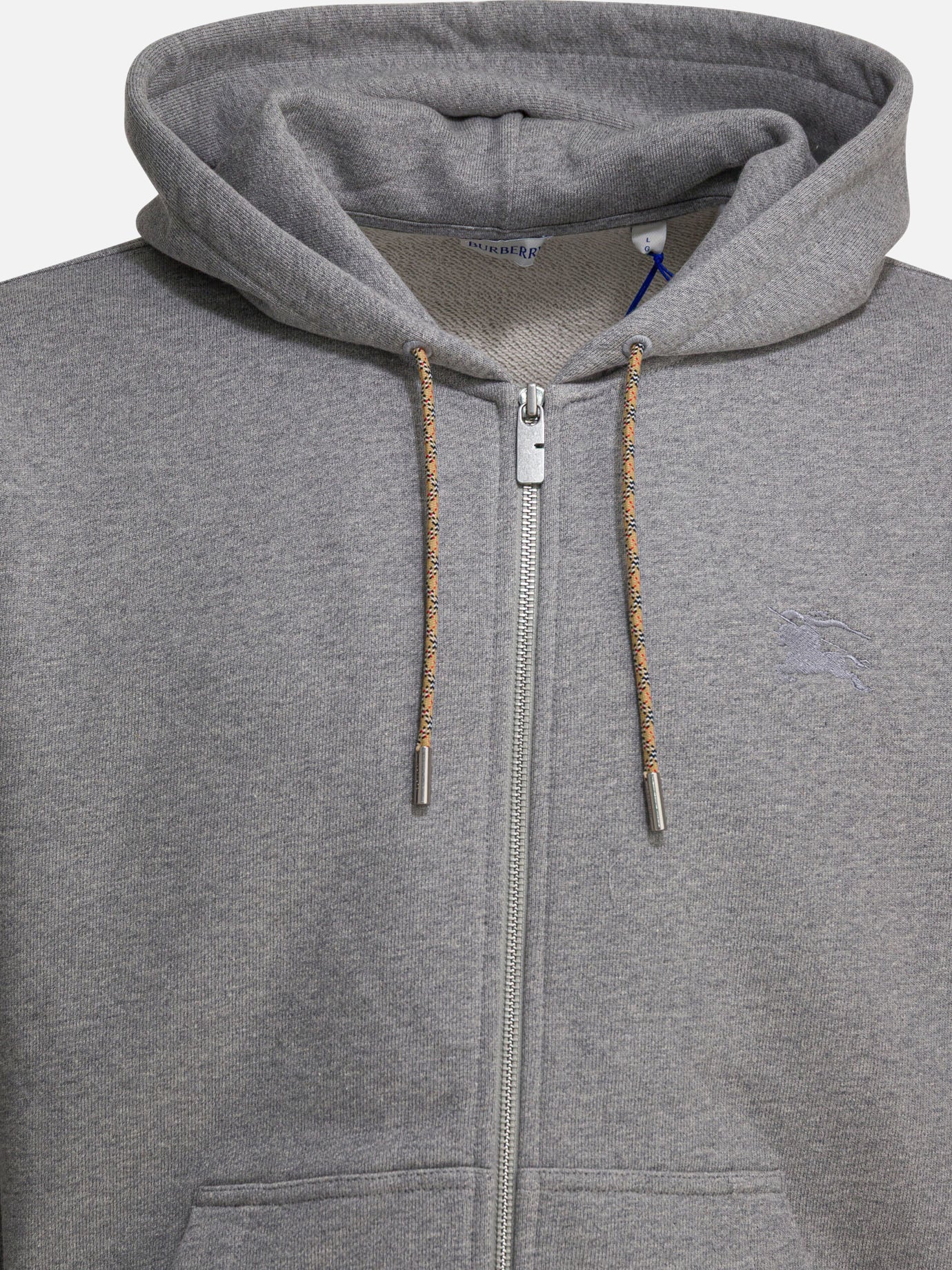 Оригінальна Check Zipper Sweatshirt Burberry – вид ззаду