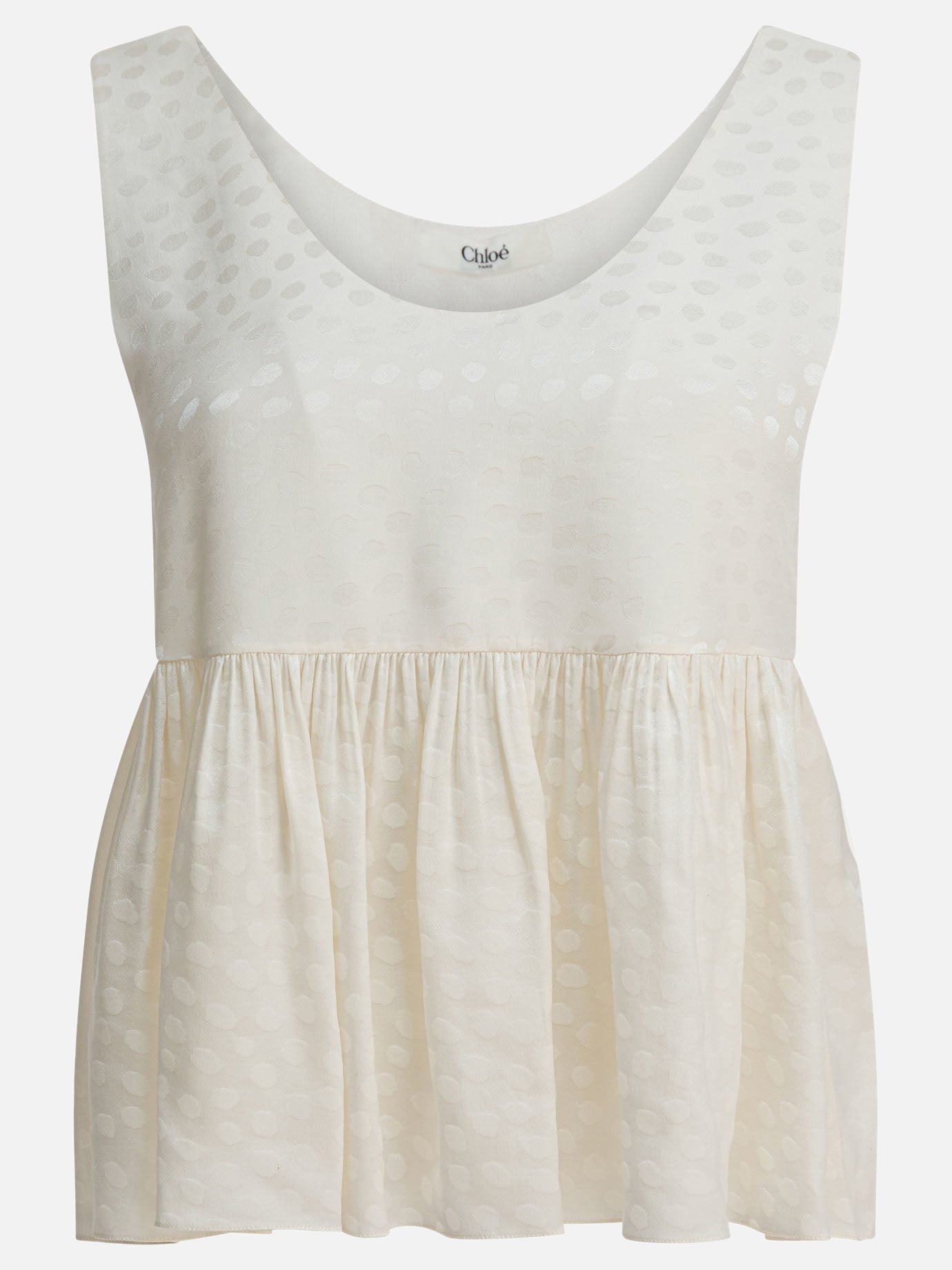 Оригінальна Silk Peplum Top Chloe – боковий вид