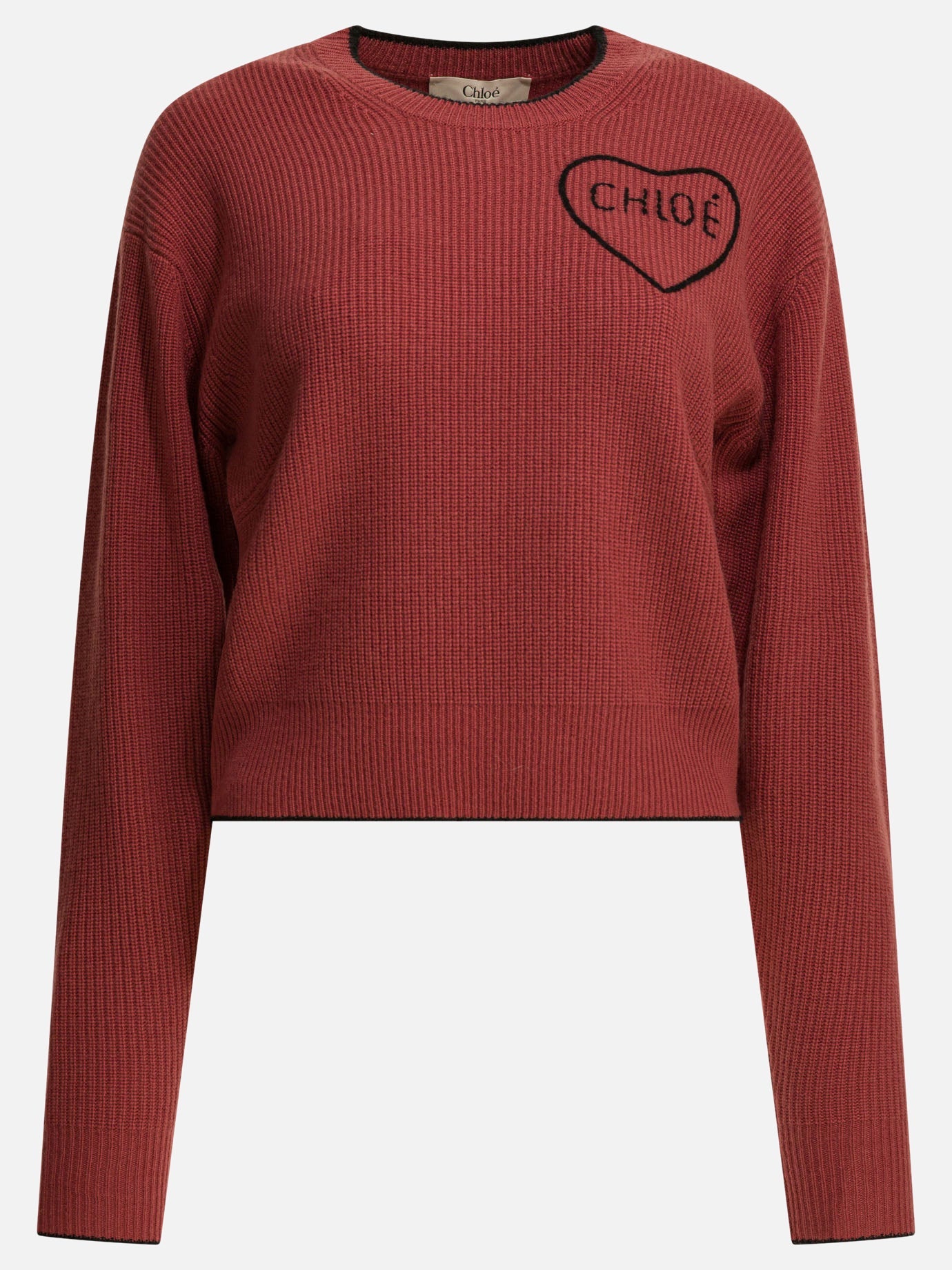 Оригінальна Crew-Neck Sweater With Logo Chloe – боковий вид