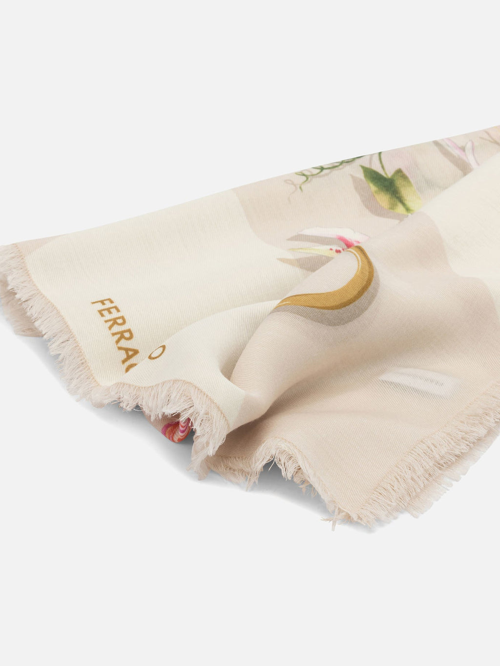 Gaia Print Wool Scarf Salvatore ferragamo оригінал – Купити в Україні – вид ззаду