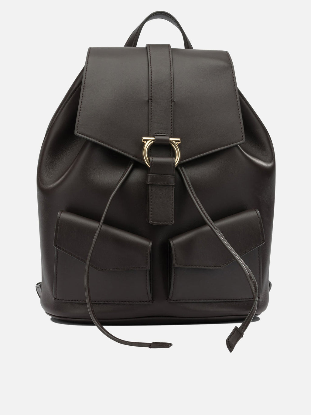 Casual Leather Backpack Salvatore ferragamo – Гарантія оригінальності – боковий вид
