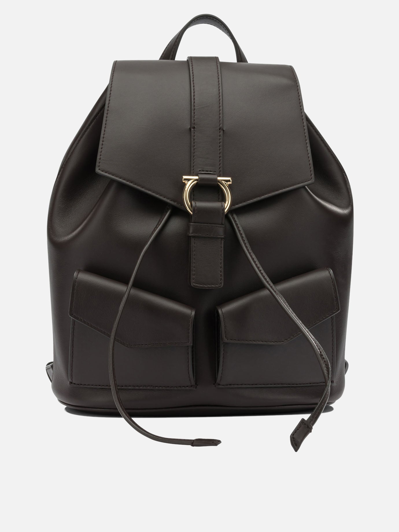 Casual Leather Backpack Salvatore ferragamo – Гарантія оригінальності – боковий вид