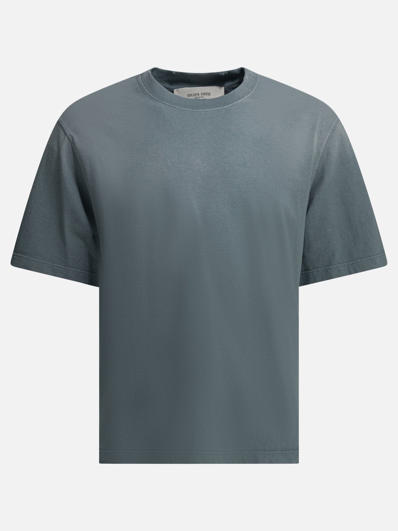 Crew-Neck T-Shirt With Reverse Logo Golden goose оригінал – Купити в Україні – боковий вид