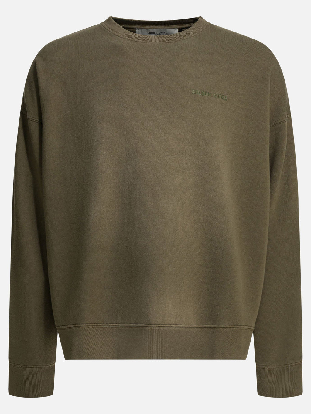 Оригінальна Crewneck Sweatshirt With Logo Golden goose – боковий вид