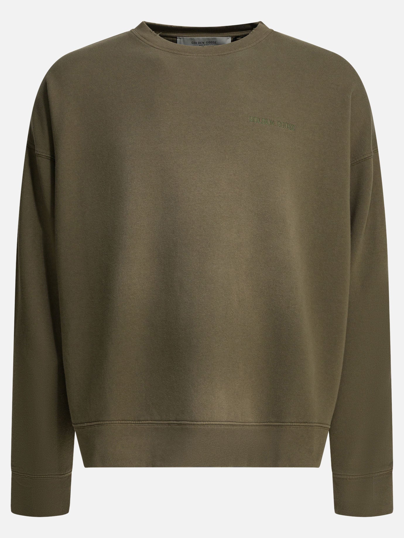 Оригінальна Crewneck Sweatshirt With Logo Golden goose – боковий вид