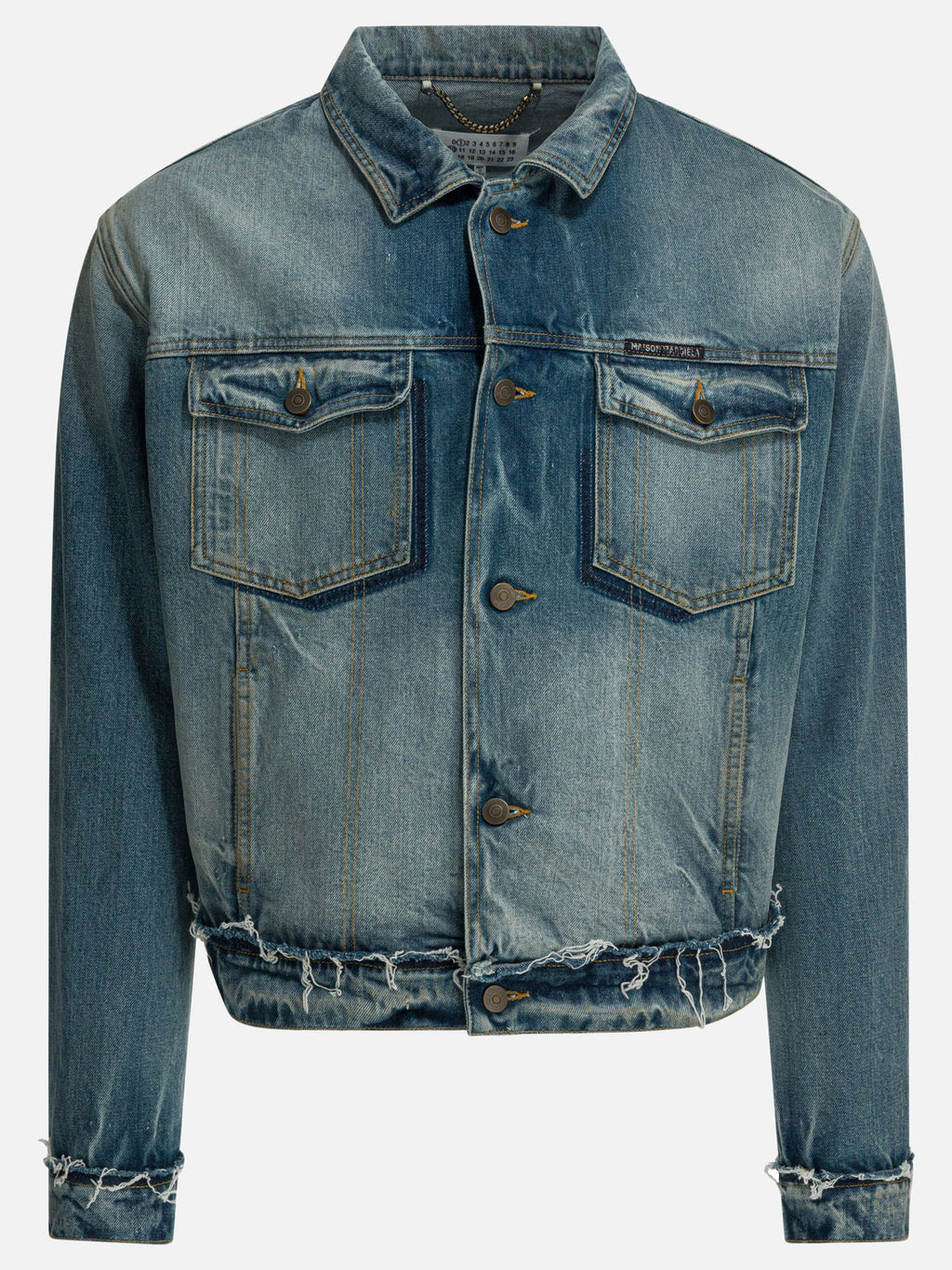 Worn Denim Efect Jacket Maison margiela оригінал – Купити в Україні – боковий вид
