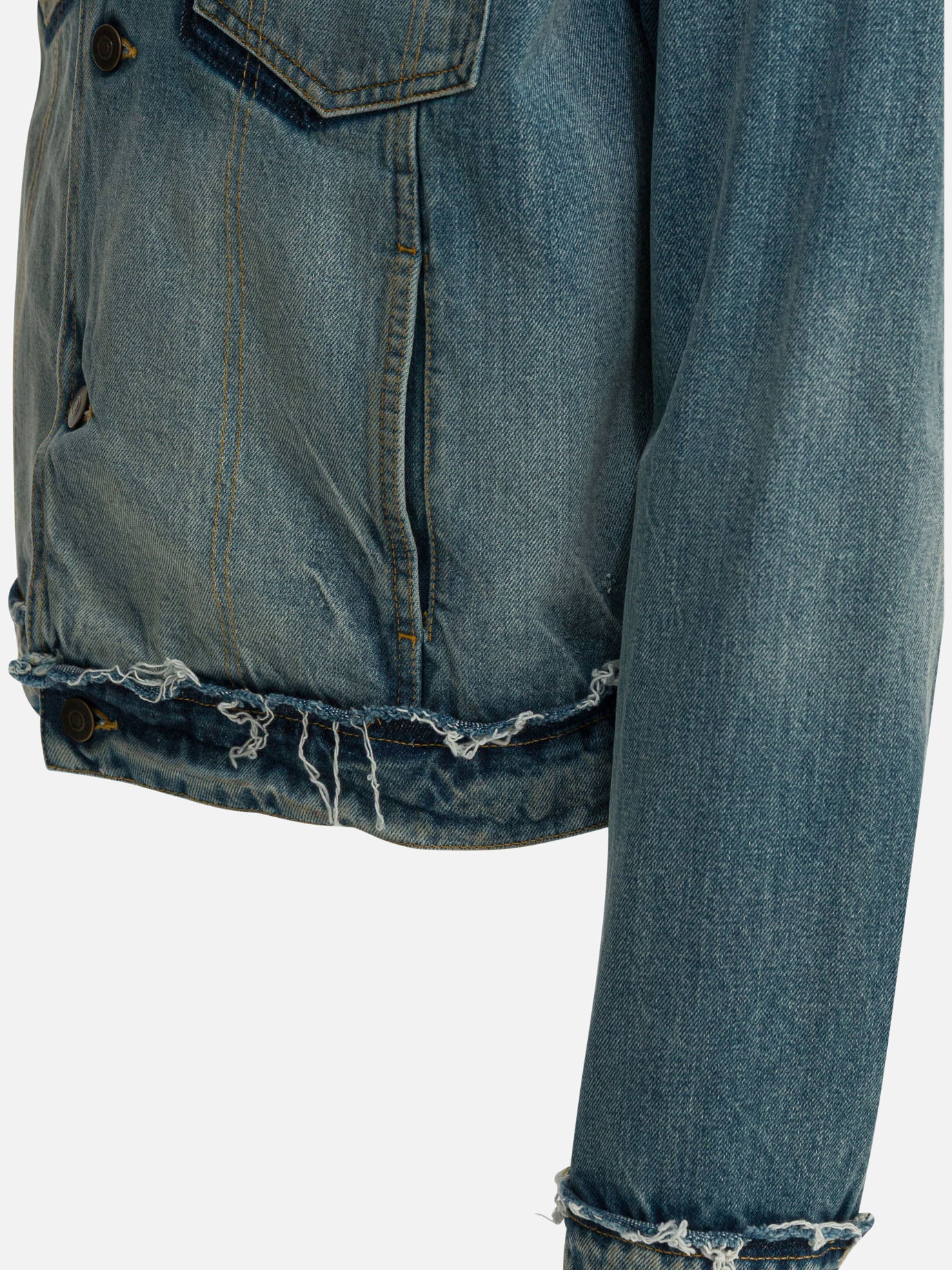 Worn Denim Efect Jacket Maison margiela оригінал – Купити в Україні – вид ззаду