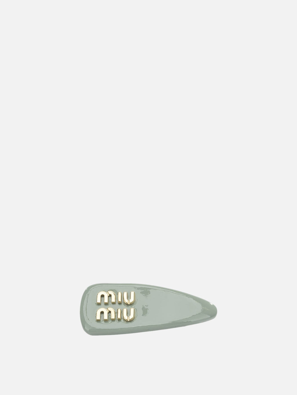 Patent Leather Hair Clips Miu miu – Гарантія оригінальності – боковий вид