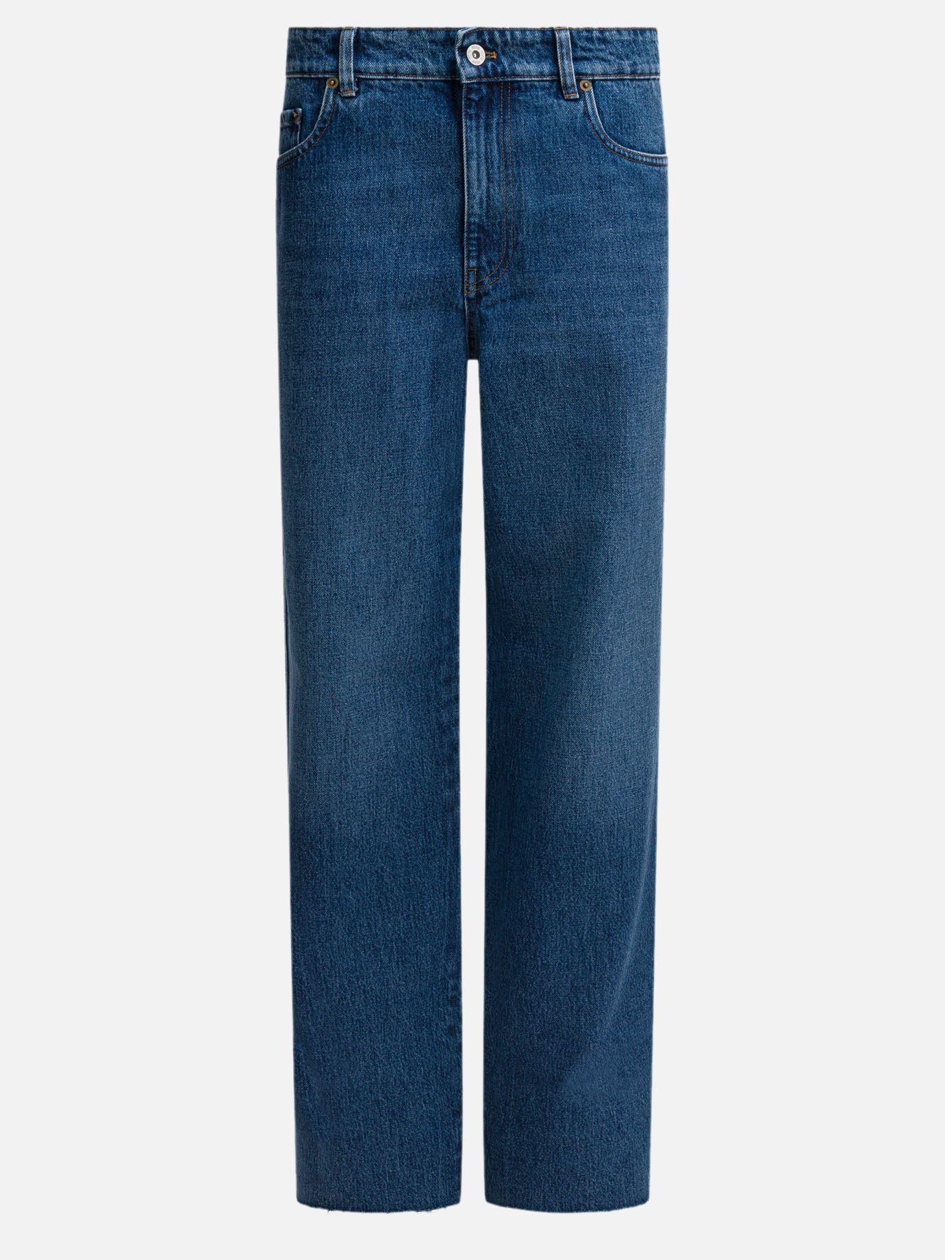 Five-Pocket Wide-Leg Jeans Miu miu – Гарантія оригінальності – боковий вид