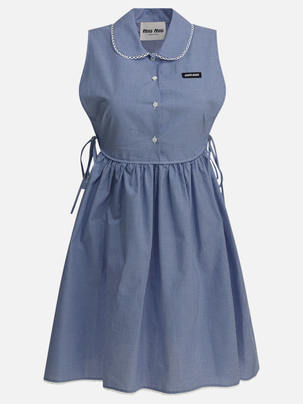 Short Dress With Logo Miu miu оригінал – Купити в Україні – боковий вид