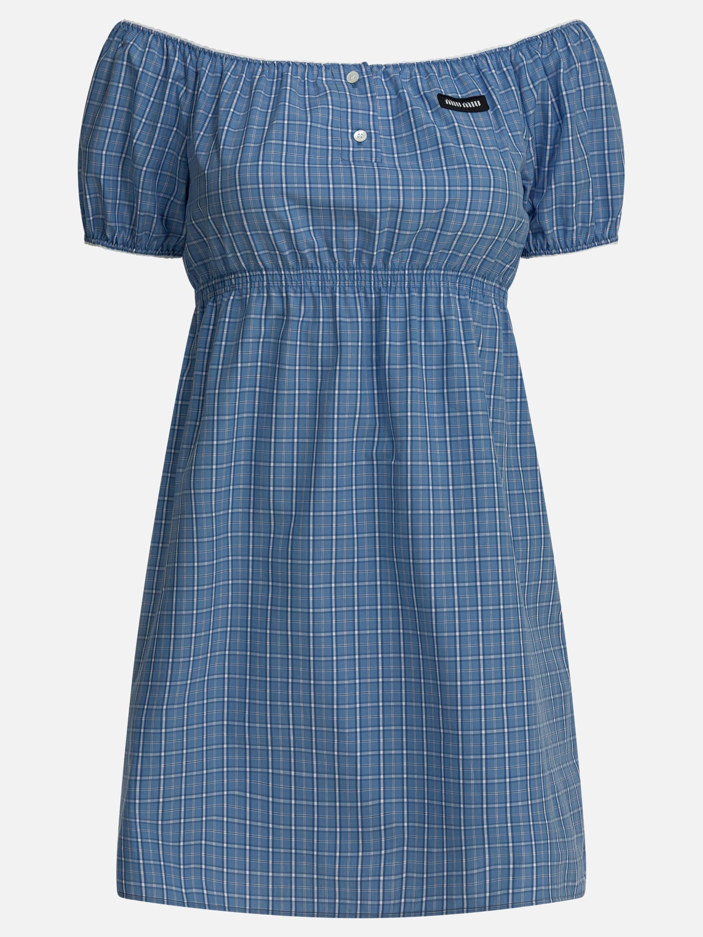 Short Dress With Logo Miu miu оригінал – Купити в Україні – боковий вид