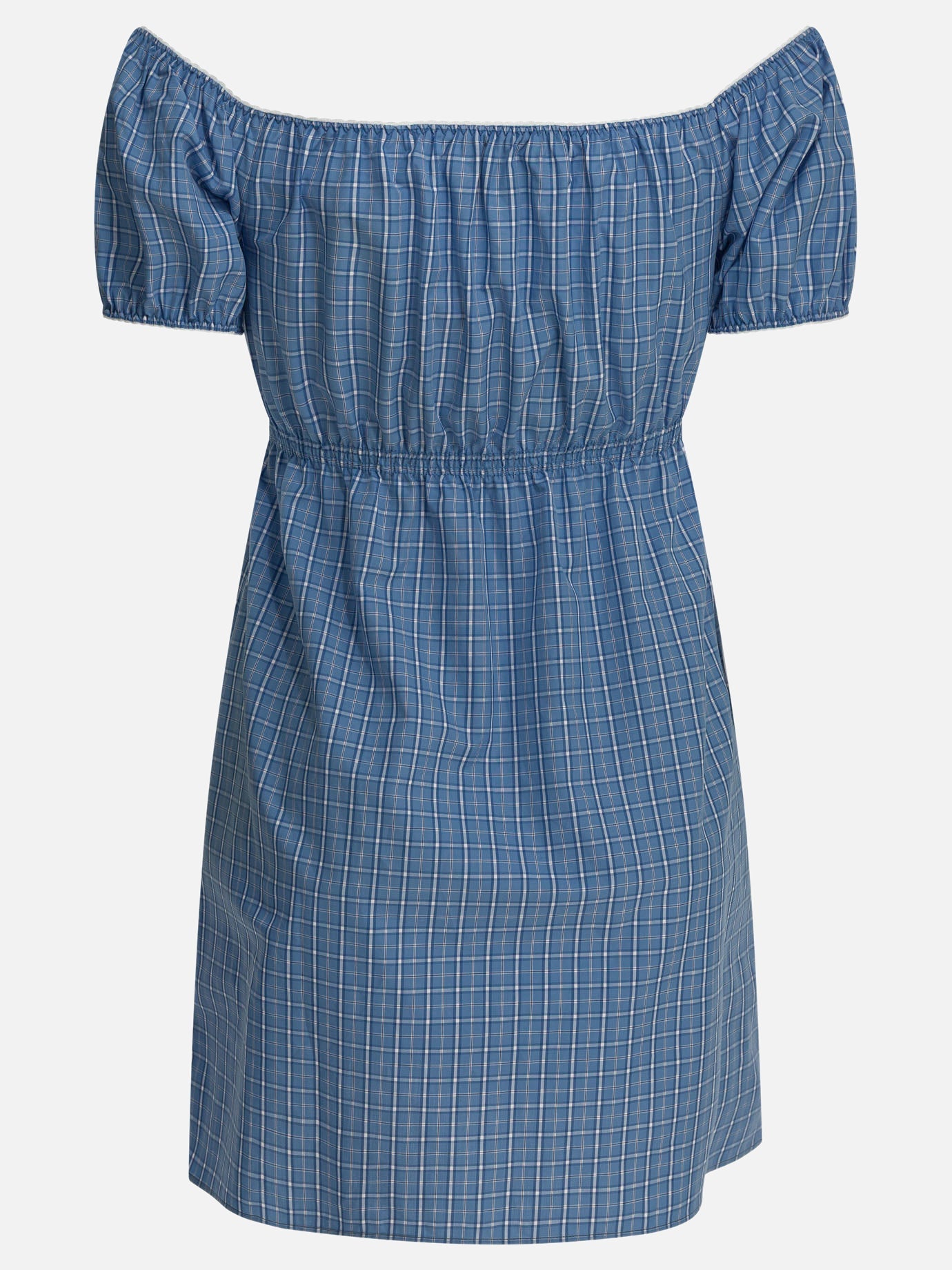 Short Dress With Logo Miu miu оригінал – Купити в Україні – вид ззаду