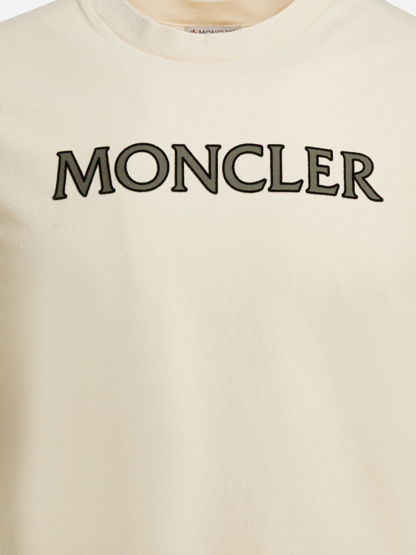 Оригінальна Crew-Neck T-Shirt With Logo Moncler – детальний вид
