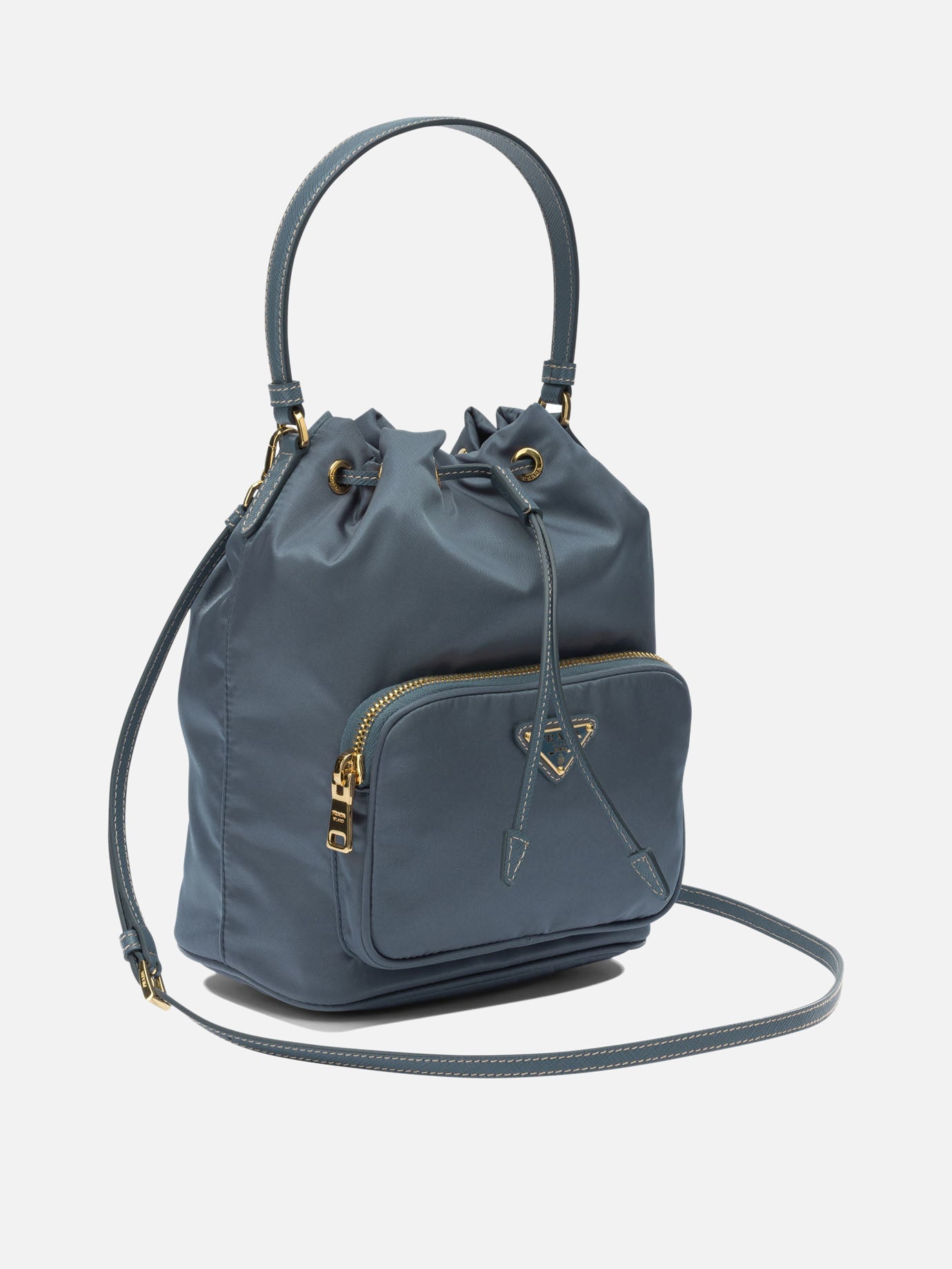 Оригінальна Re-Nylon Small Duet Hand Bag Prada – вид ззаду