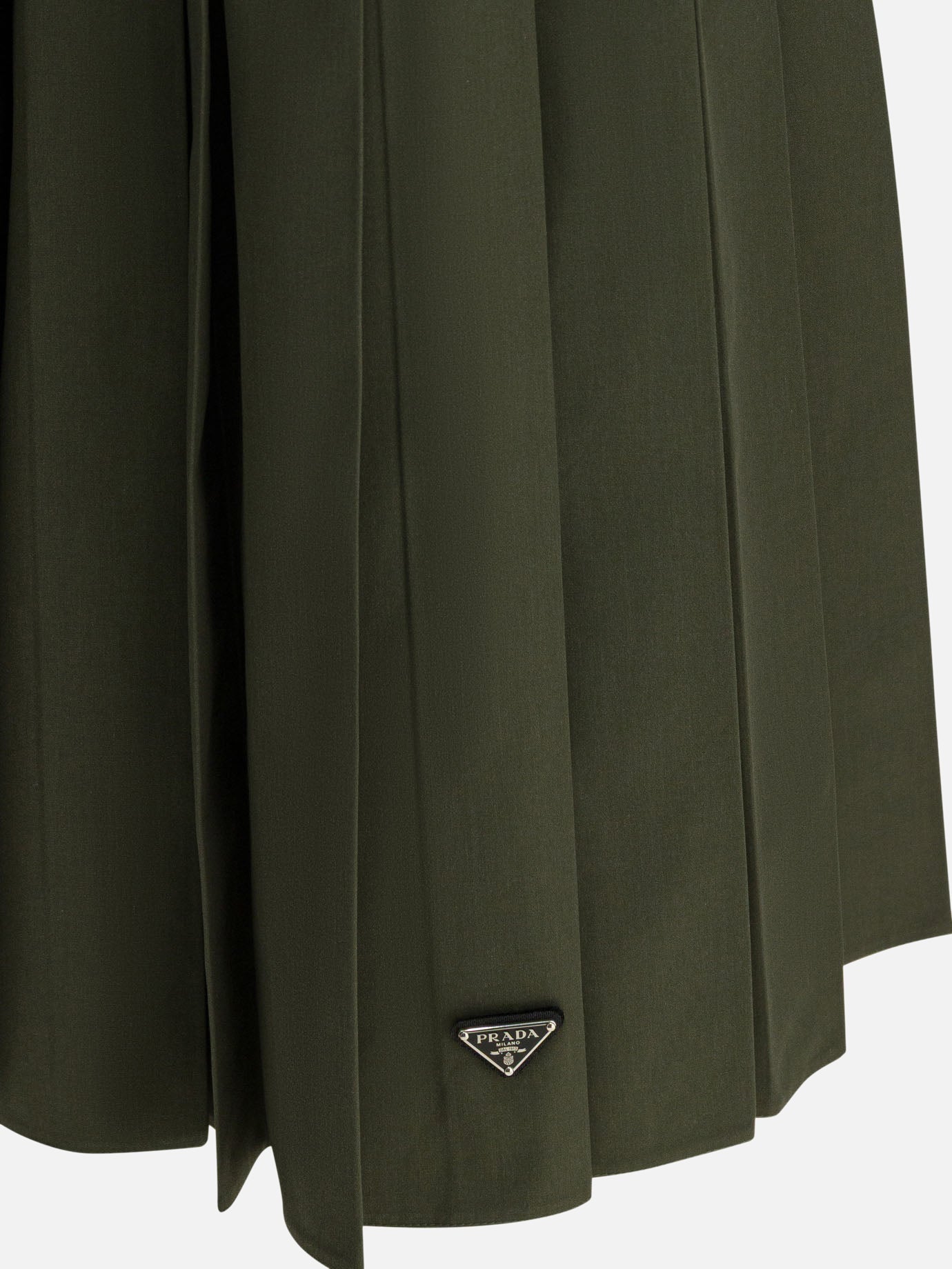 Pleated Skirt In Re-Nylon Prada – Гарантія оригінальності – збільшений вид