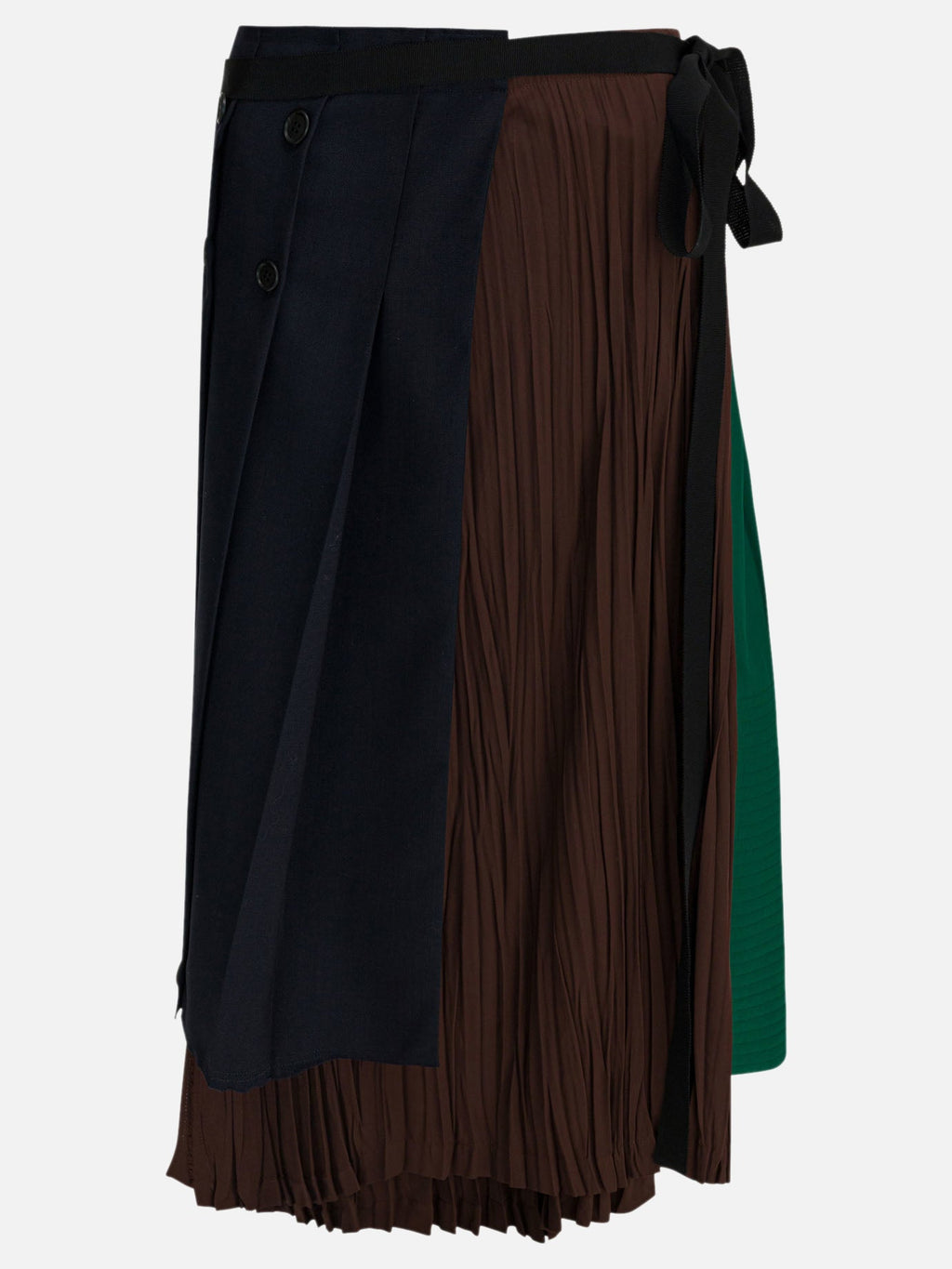 Patchwork MIDI Skirt Prada оригінал – Купити в Україні – боковий вид