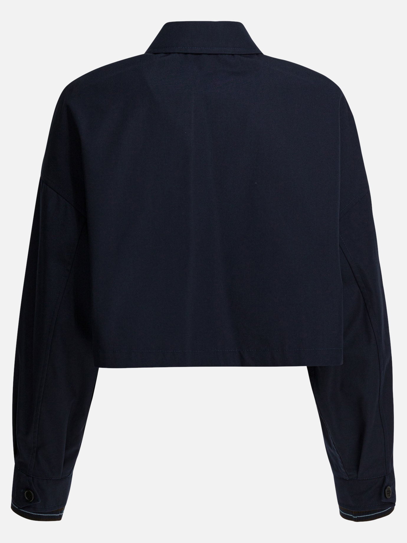 Cropped Jacket With Logo Prada оригінал – Купити в Україні – вид ззаду